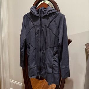 Athleta Charcoal Zip-Up Hoodie